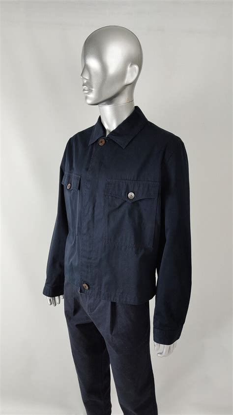 versace vintage blue shirts|vintage versace jacket.